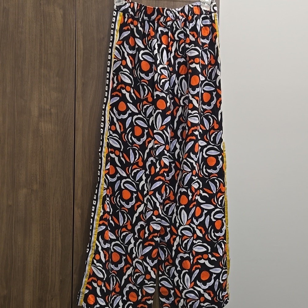 Anthropologie Breezy Straight Pant Red Motif Print Pants-Size 2 - Picture 10 of 17